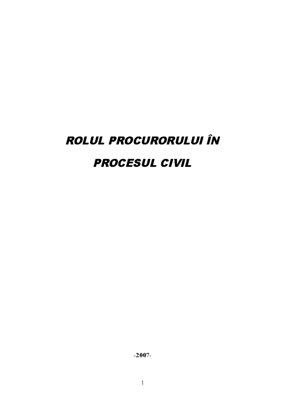 209761497 Rolul Procurorului In Procesul Civil - ROLUL PROCURORULUI ÎN ...