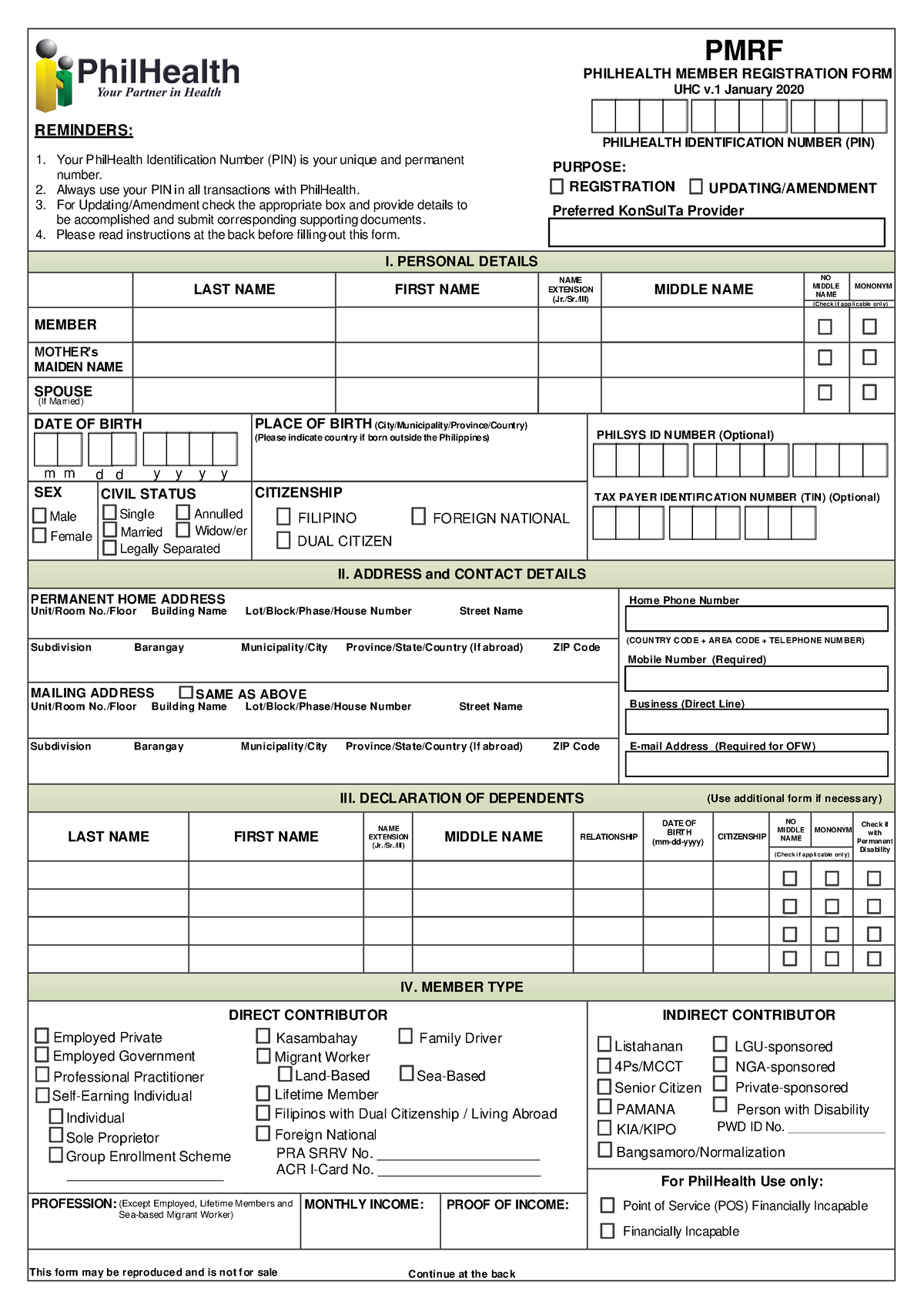 Pmrf 01202023 computer engineering - PMRF PHILHEALTH IDENTIFICATION ...