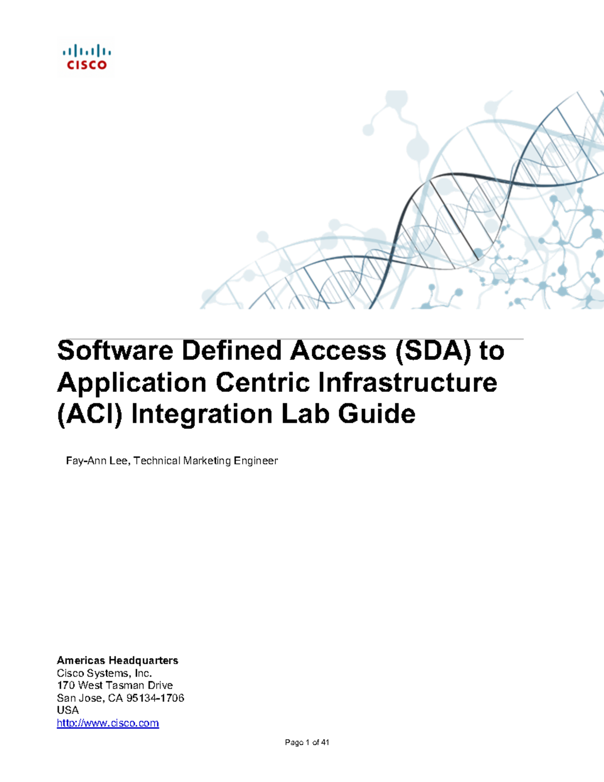 Multi-Domain-SDA-ACI-Lab Guide - Software Defined Access (SDA) to ...