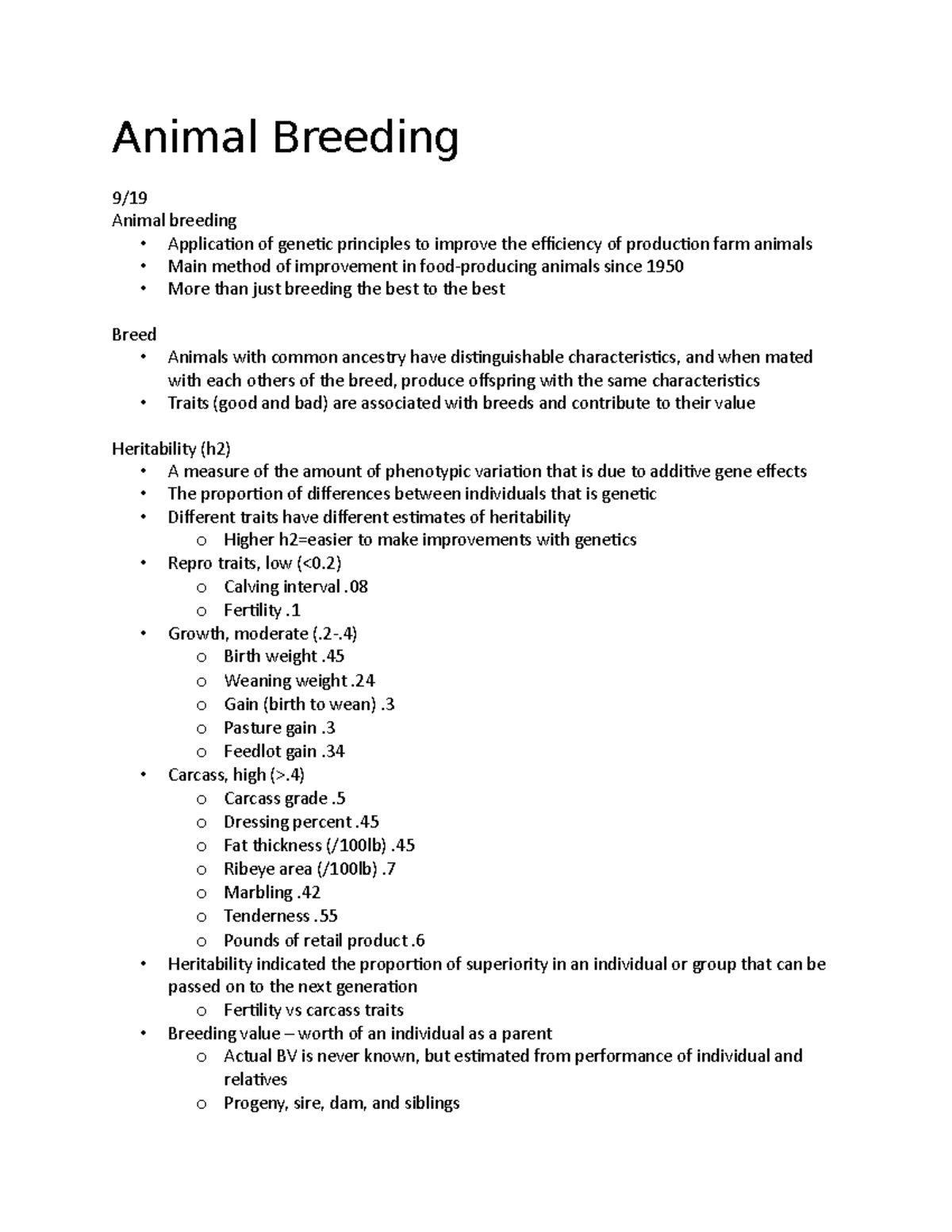 Animal Breeding - Animal Breeding 9/ Animal Breeding - Application Of ...