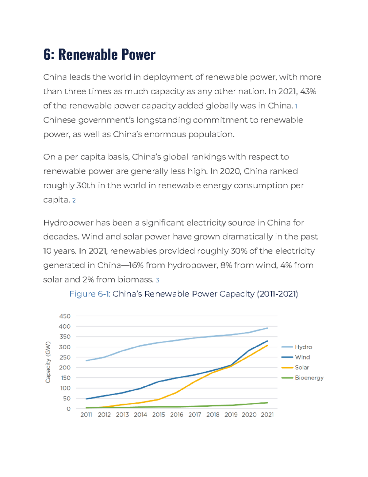China's Renewable Power - 6: Renewable Power China leads the world in ...