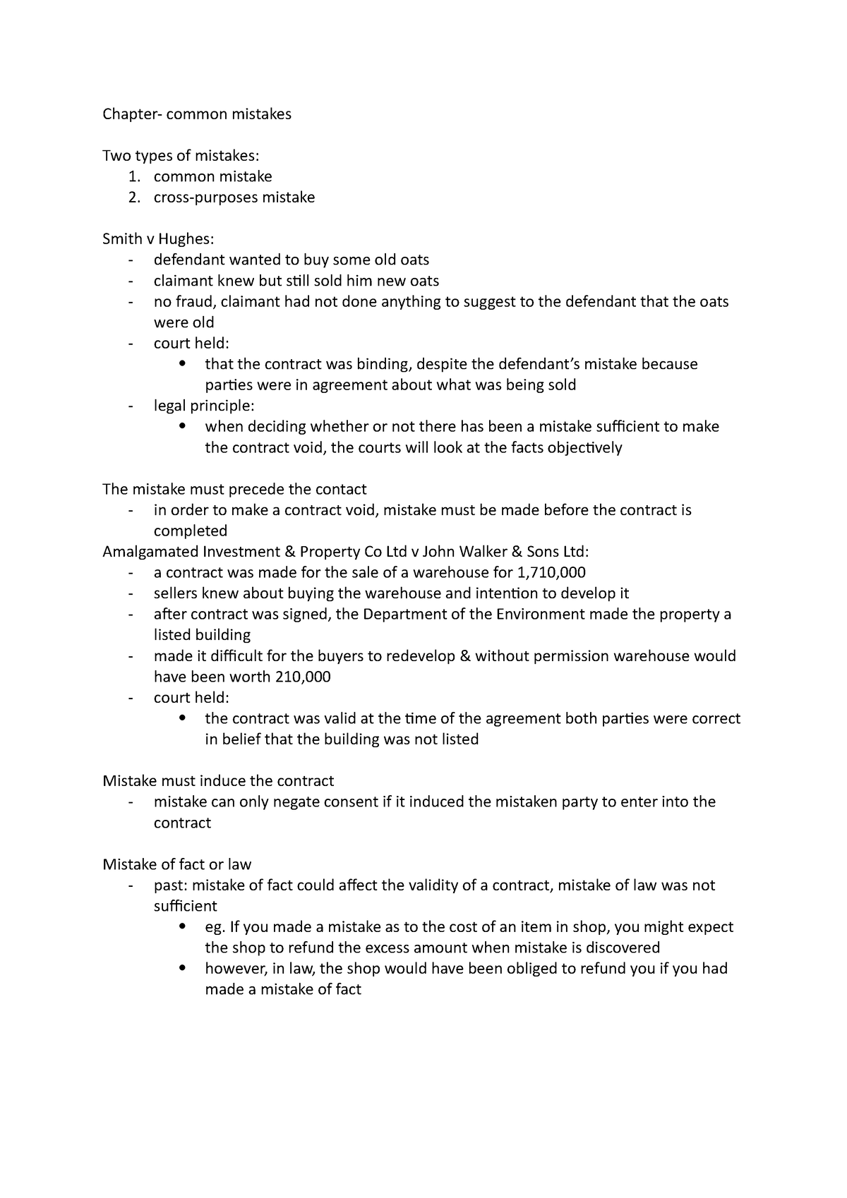 Chapter- mistake - Chapter- common mistakes Two types of mistakes: 1 ...