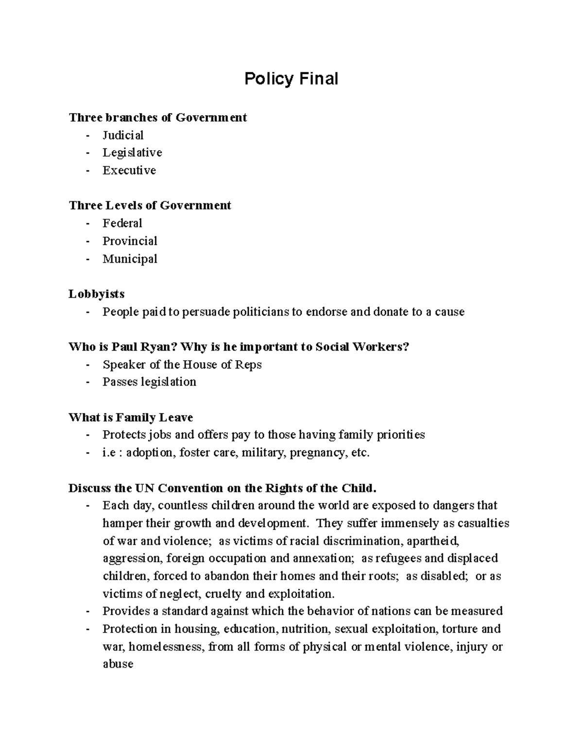 Policy Final Policy Final Three Branches Of Government Judicial