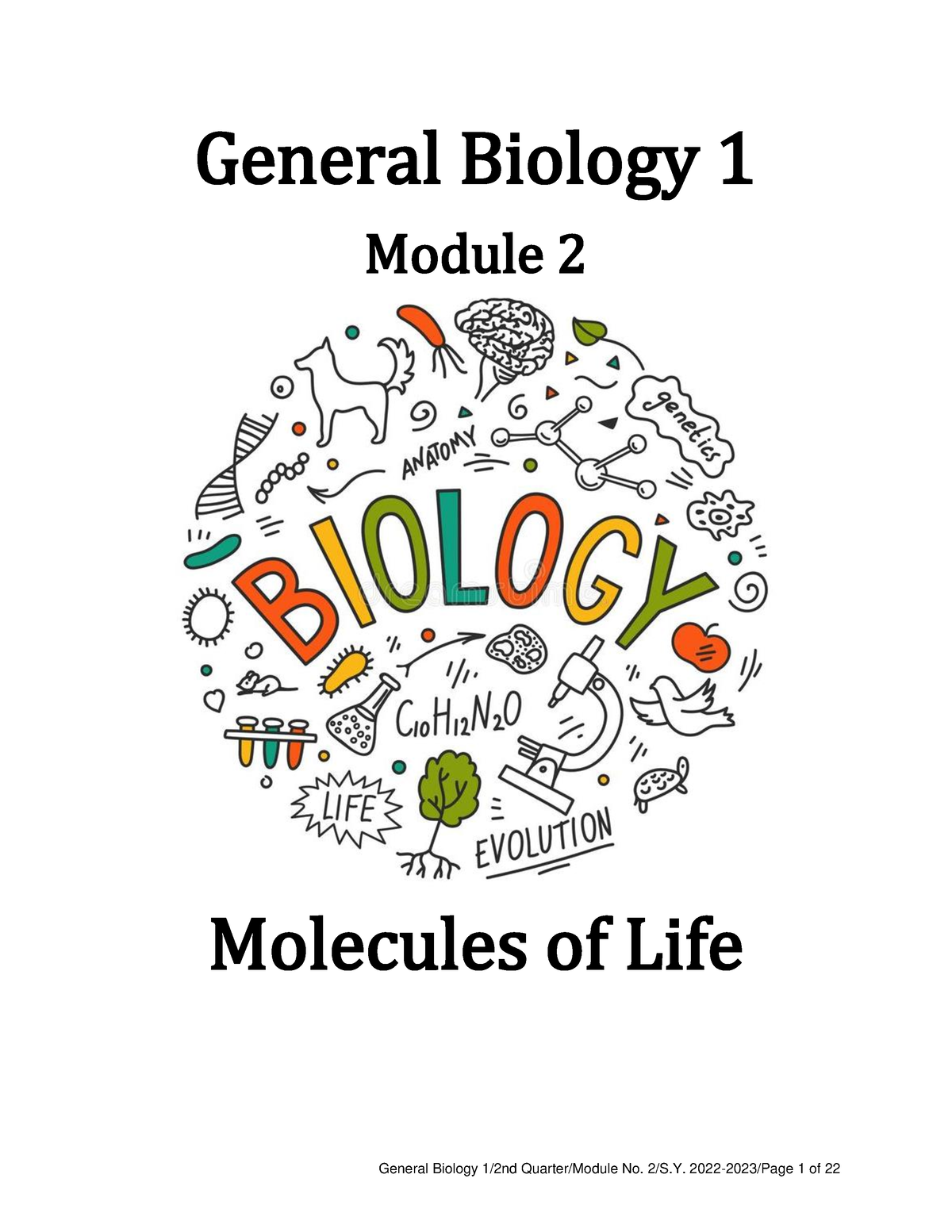 Gen Bio 1 2nd Q Module 2 ok - General Biology 1 Module 2 Molecules of ...