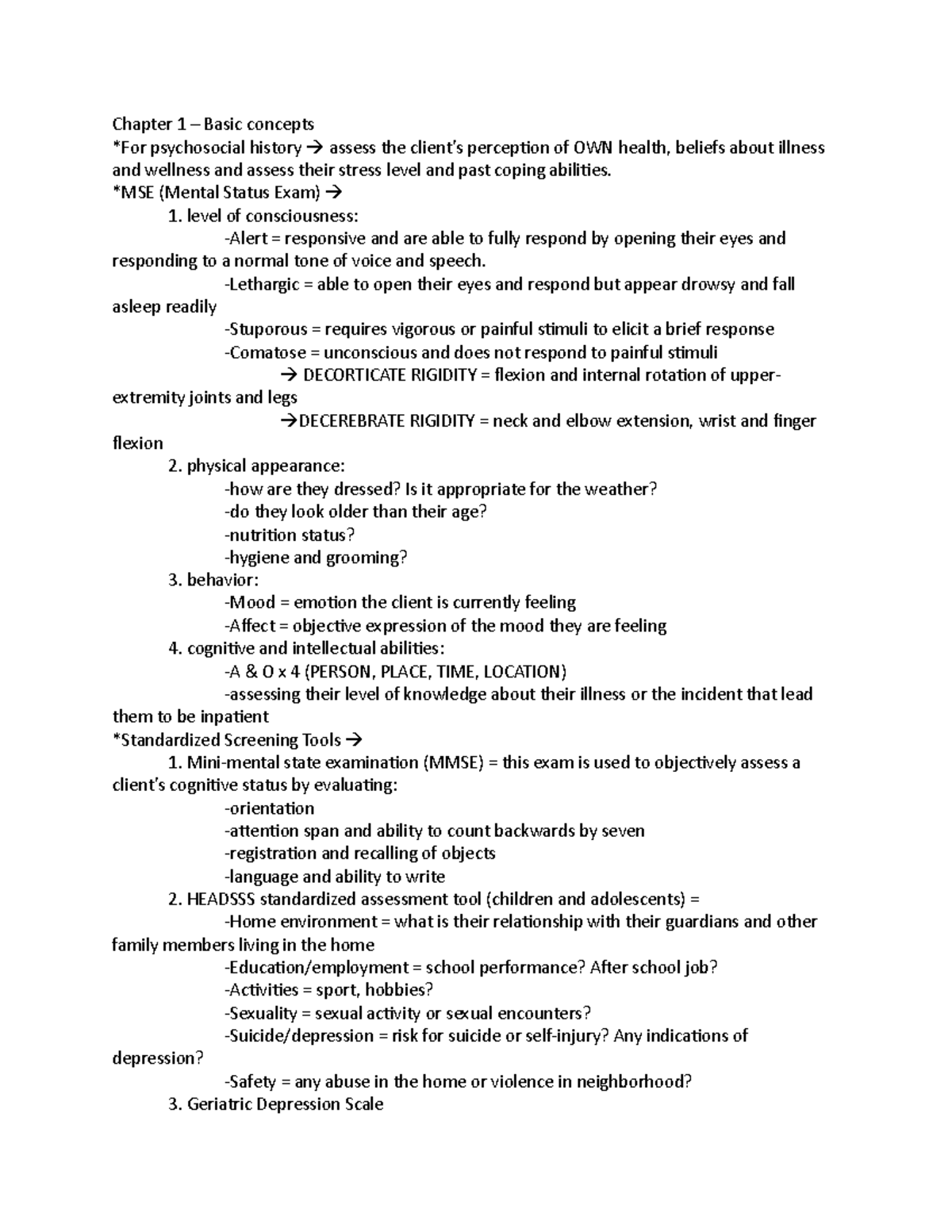 ATI Mental Health - Accurate - Chapter 1 – Basic concepts *For ...