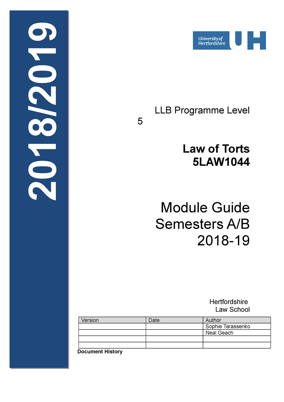 tort-module-information-llb-programme-level-5-law-of-torts-5law