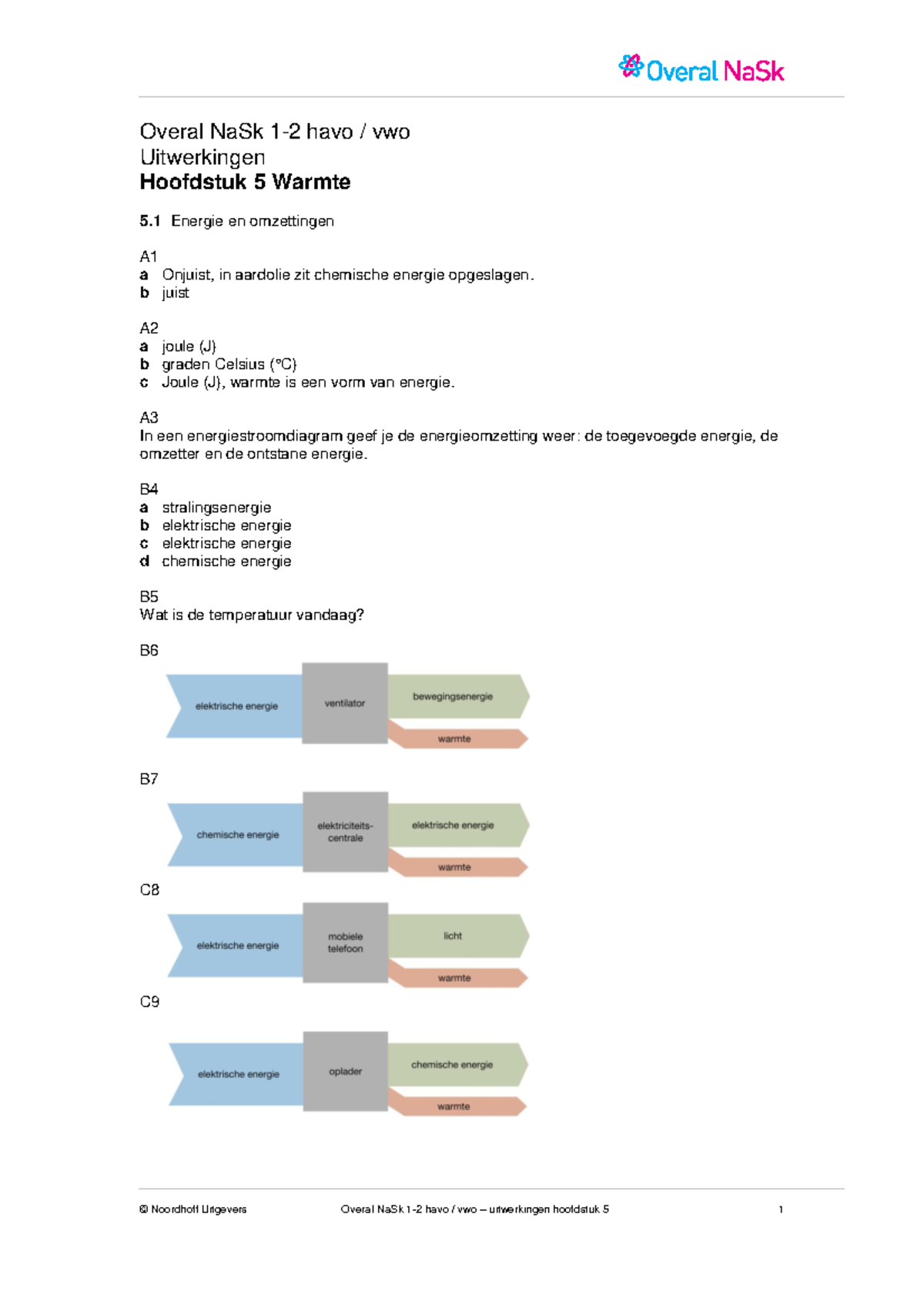 Overal Nask 1-2 Hv H05 Uitwerkingen - Overal NaSk 1-2 Havo / Vwo ...