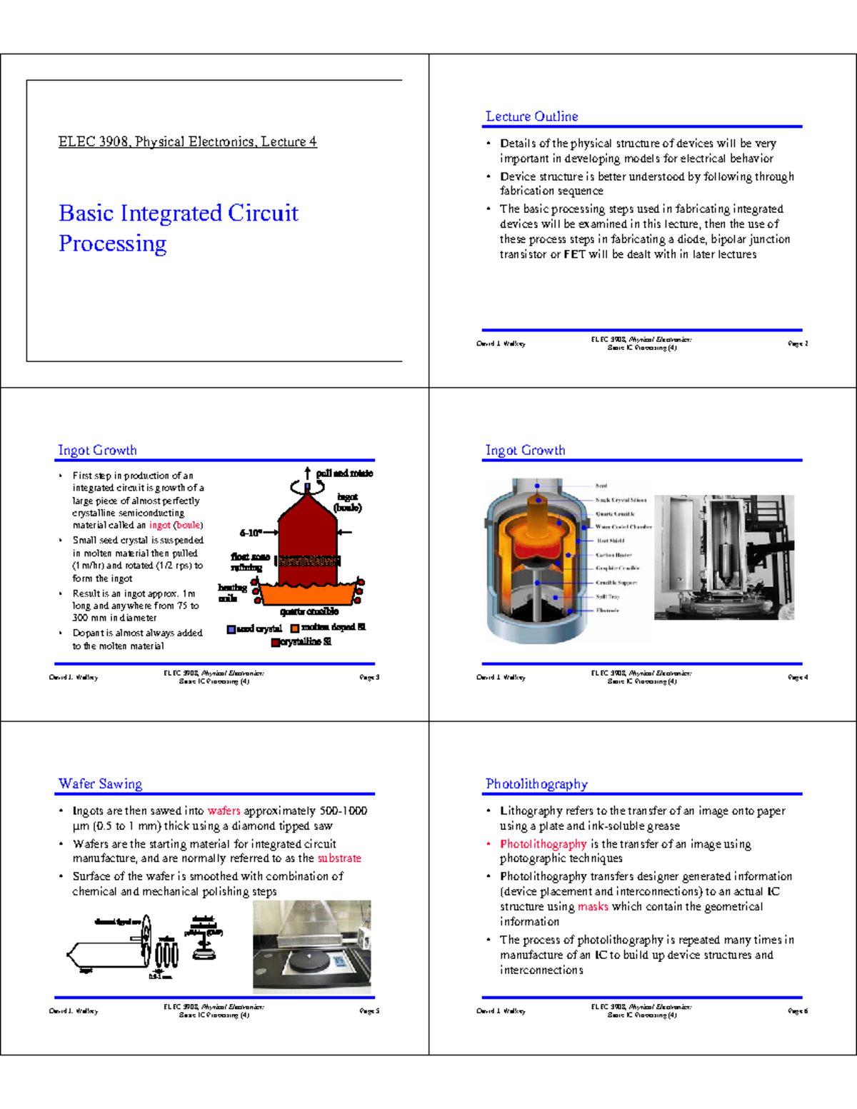 Lect 7 - BJT Structure and Fabrication - Basic Integrated Circuit ...