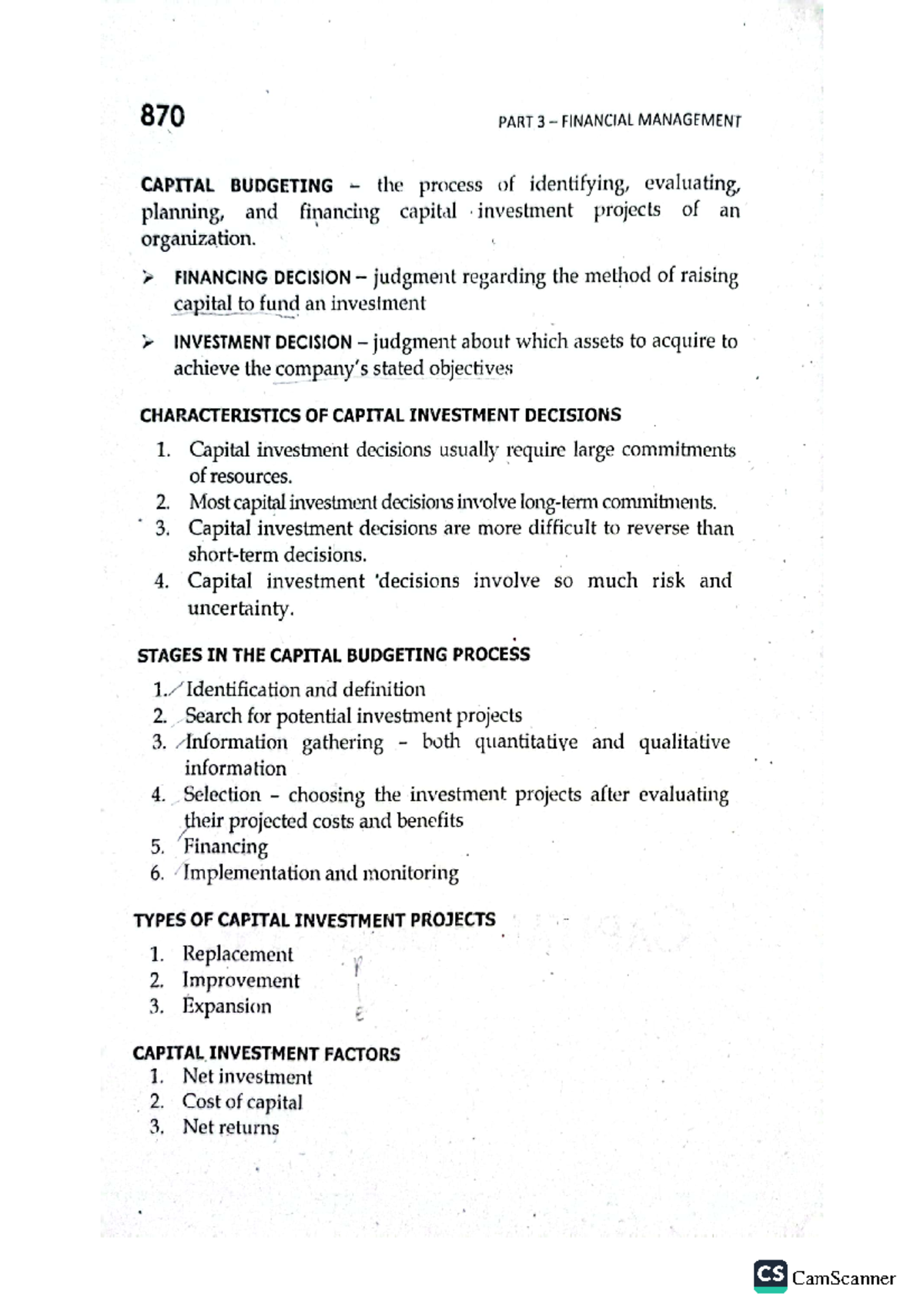 Capital Budgeting book - Financial Management - Studocu