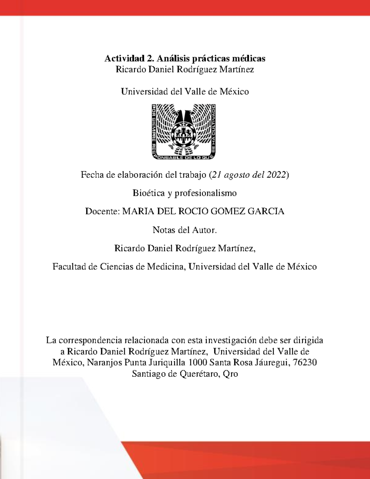 A#2 RDRM - tarea - Actividad 2. Análisis prácticas médicas Ricardo ...