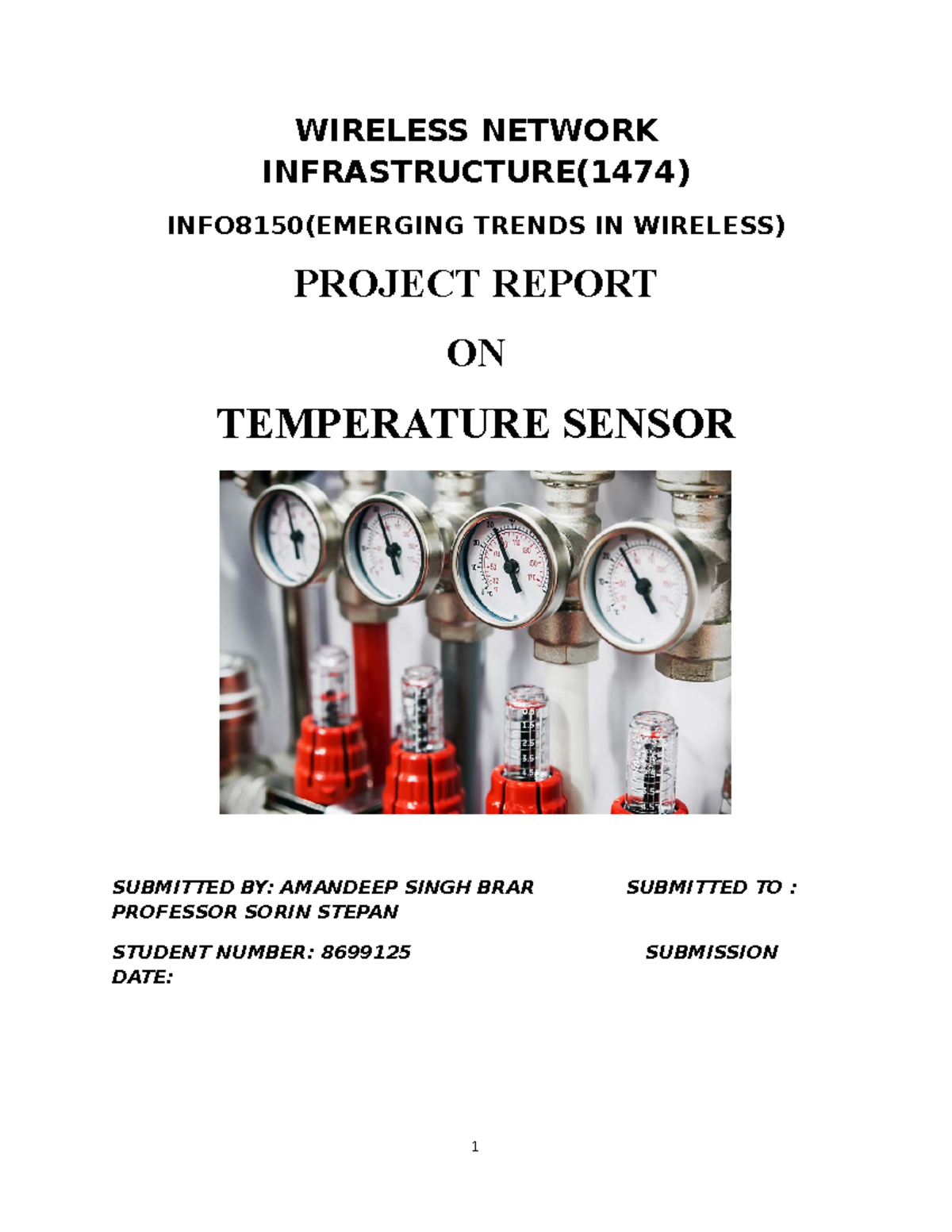 Project Report eec - WIRELESS NETWORK INFRASTRUCTURE(1474) INFO8150 ...