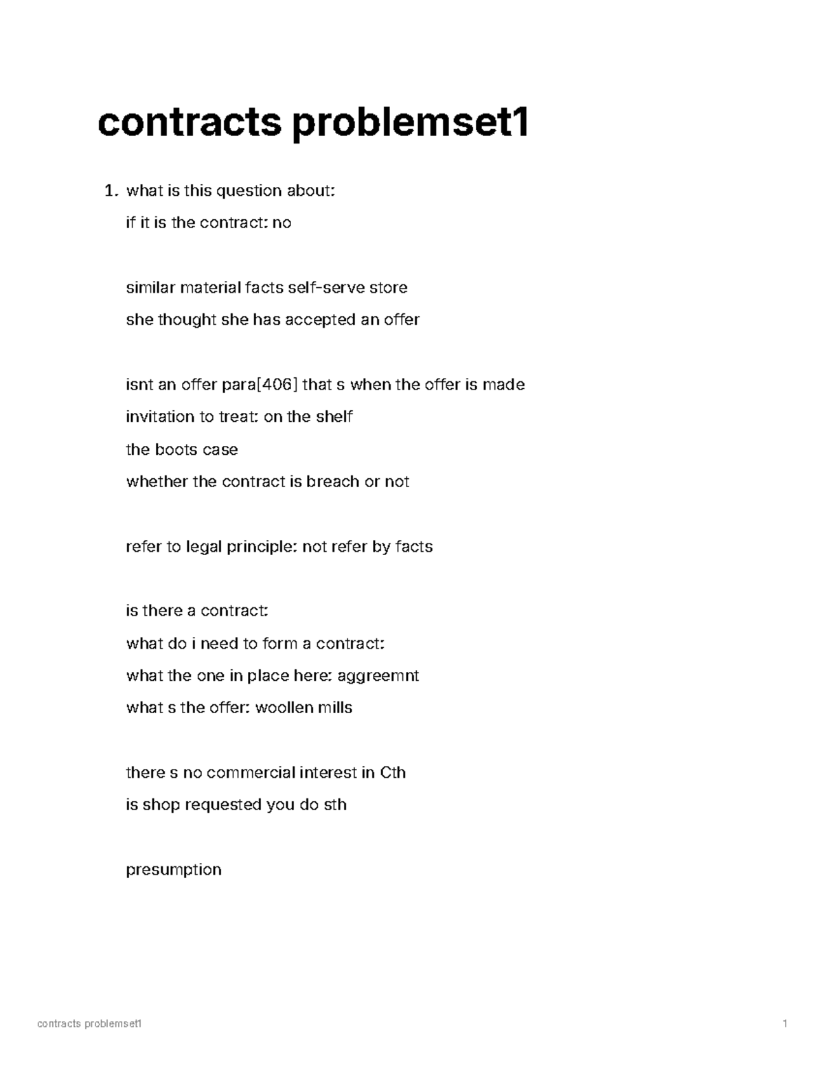 contracts problemset 1 - contracts problemset what is this question ...
