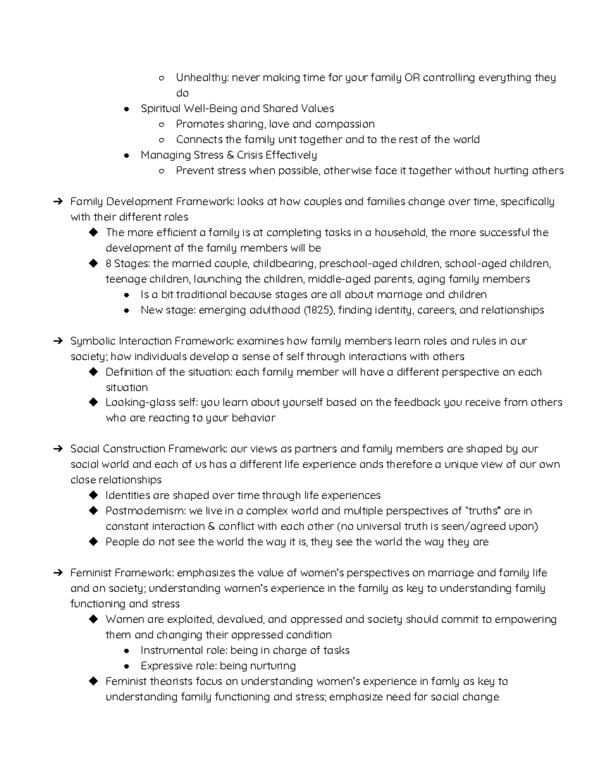 HDFS 201 Notes Part 2 - Professor: Marsella R. Shrout PART 2 - Studocu