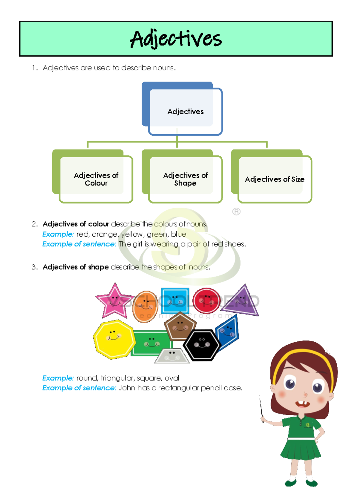 61831-9 - aaa - Adjectives Adjectives are used to describe nouns ...