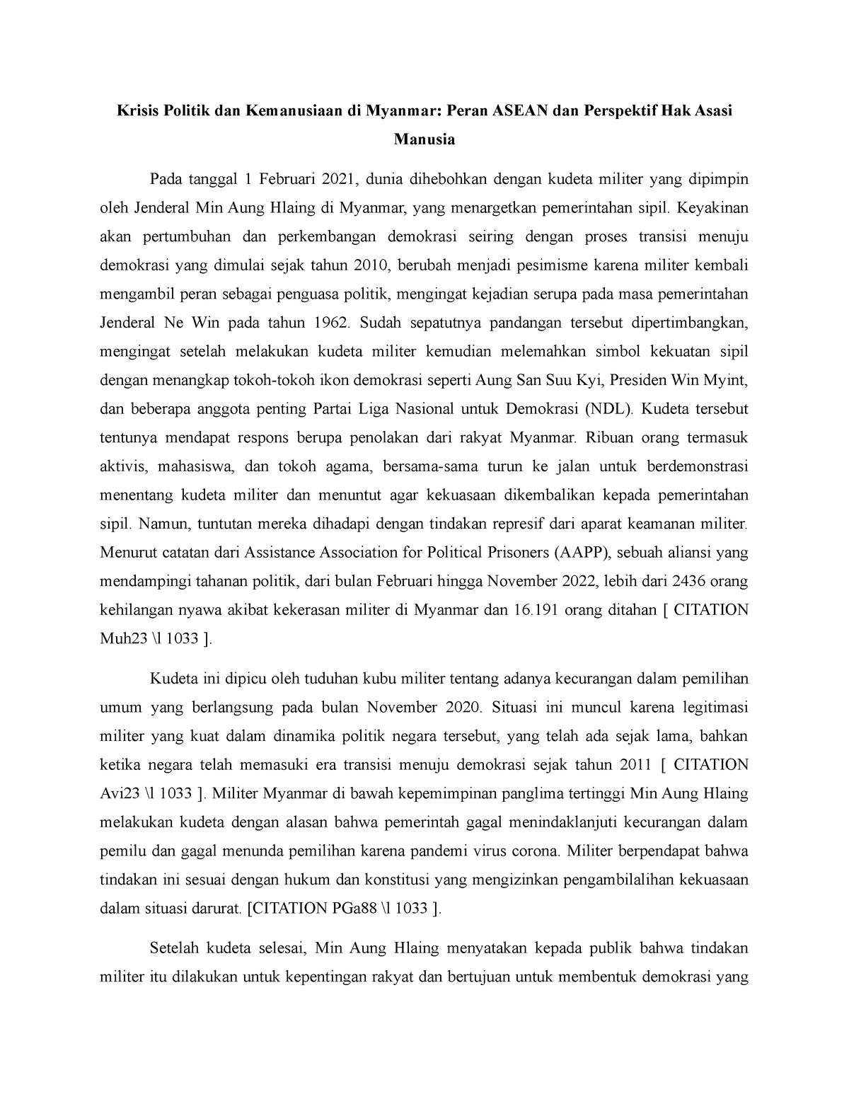 myanmar foreign policy essay