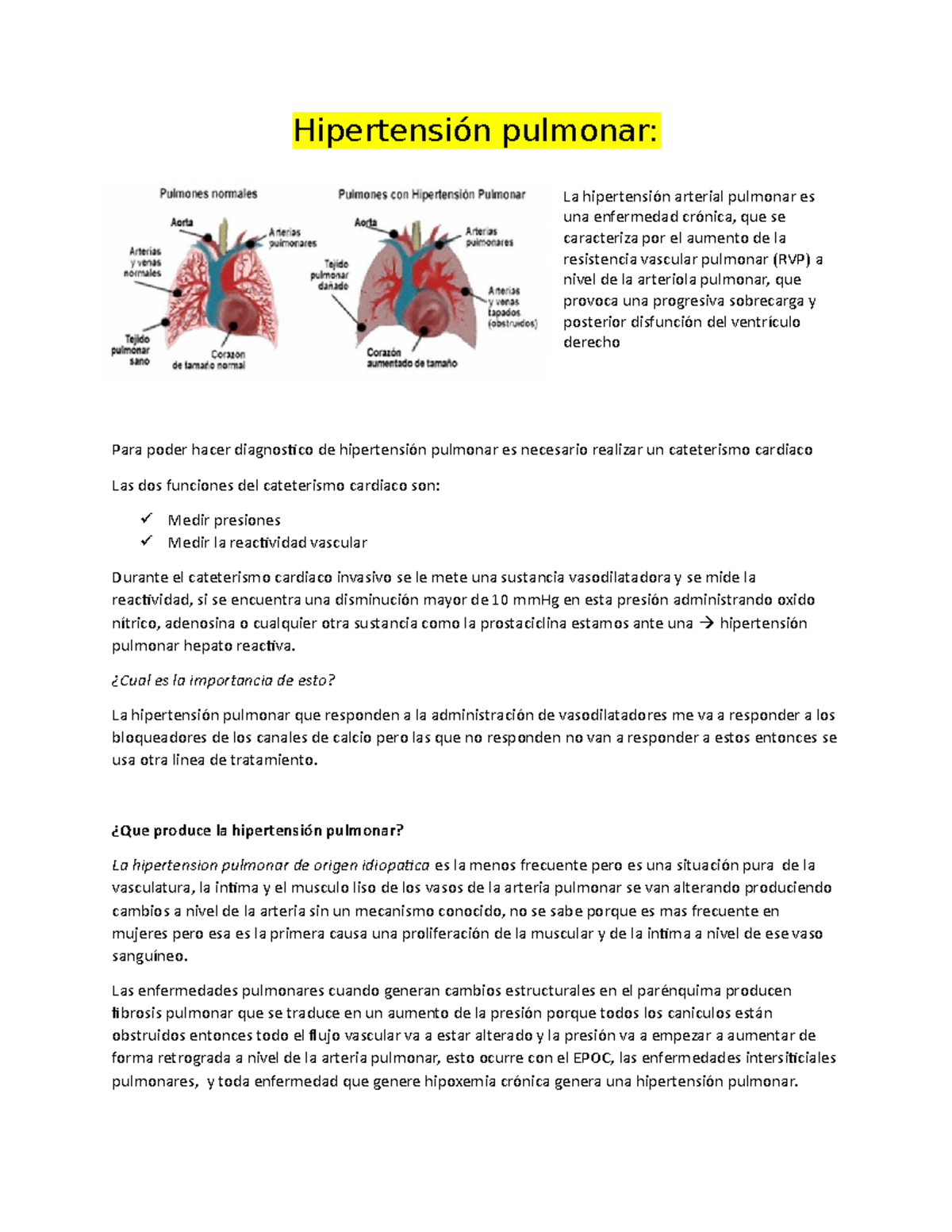 ¿Cómo sé si tengo hipertensión pulmonar? ¿Cómo sé si tengo hipertensión pulmonar?