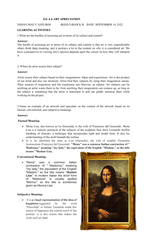 subjective meaning of mona lisa painting