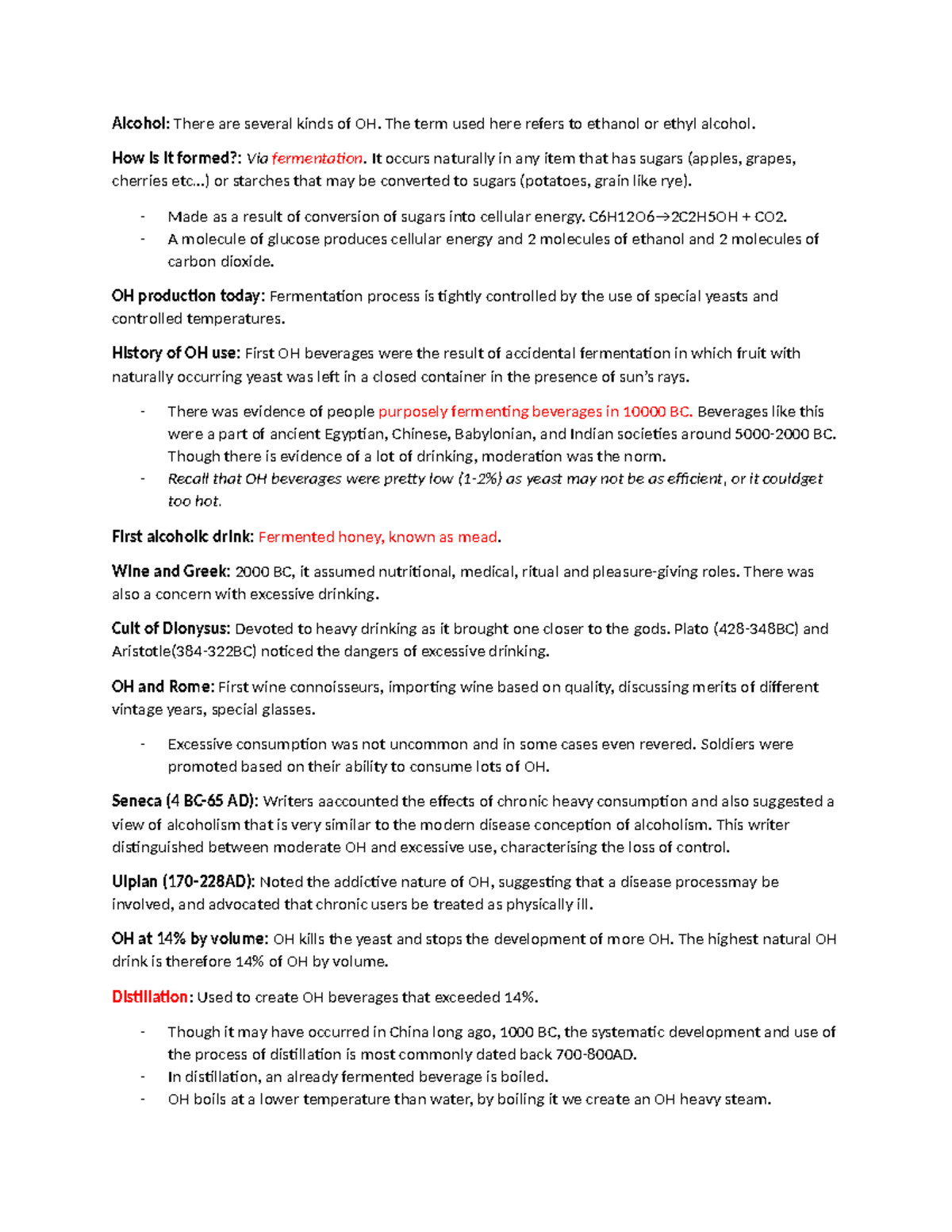 2020 alcohol Alcohol There are several kinds of OH. The term used