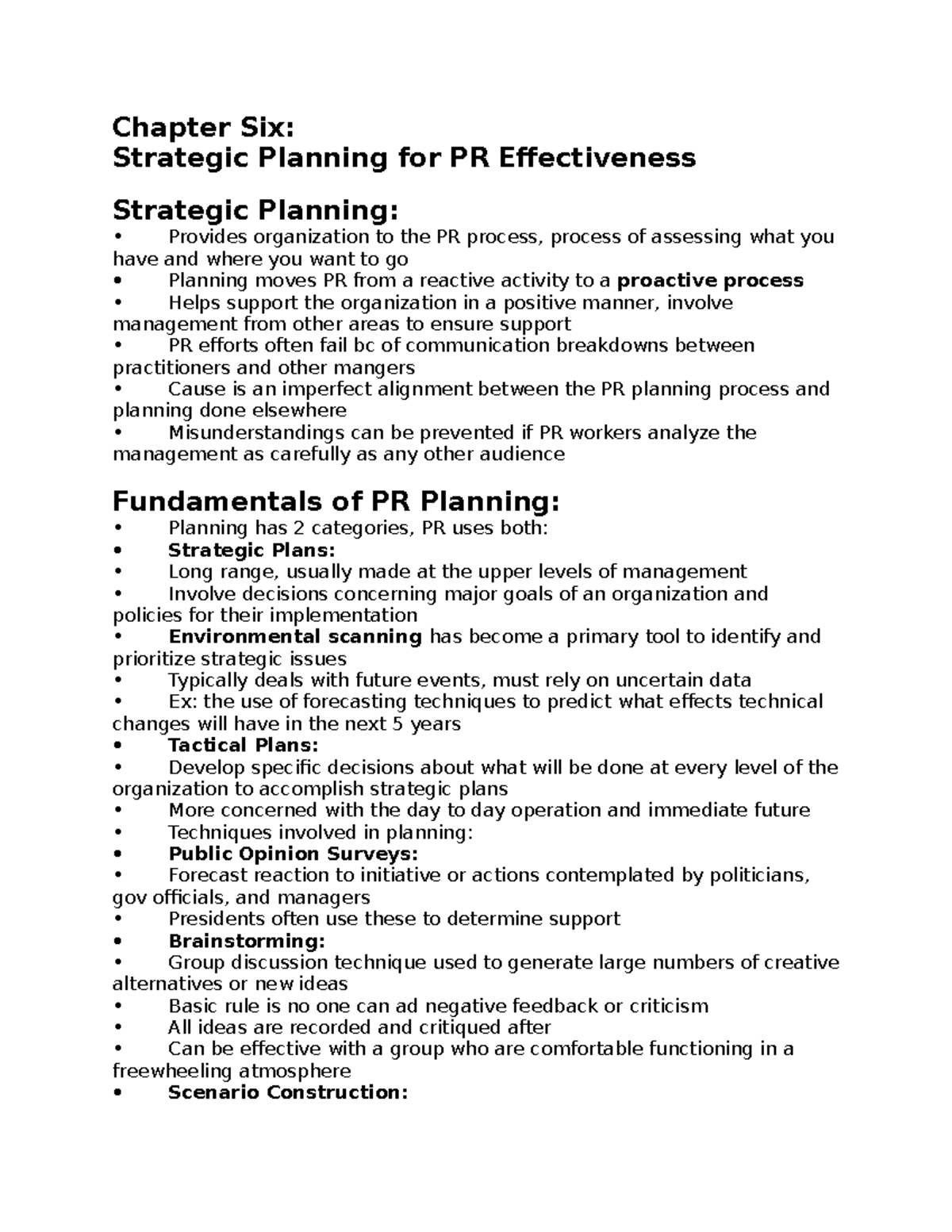 Chapter Six. PR Strategic Planning - Chapter Six: Strategic Planning ... image.