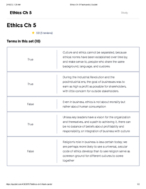 Business Ethics Quiz 1 Flashcards Quizlet - Business Ethics Quiz 1 ...