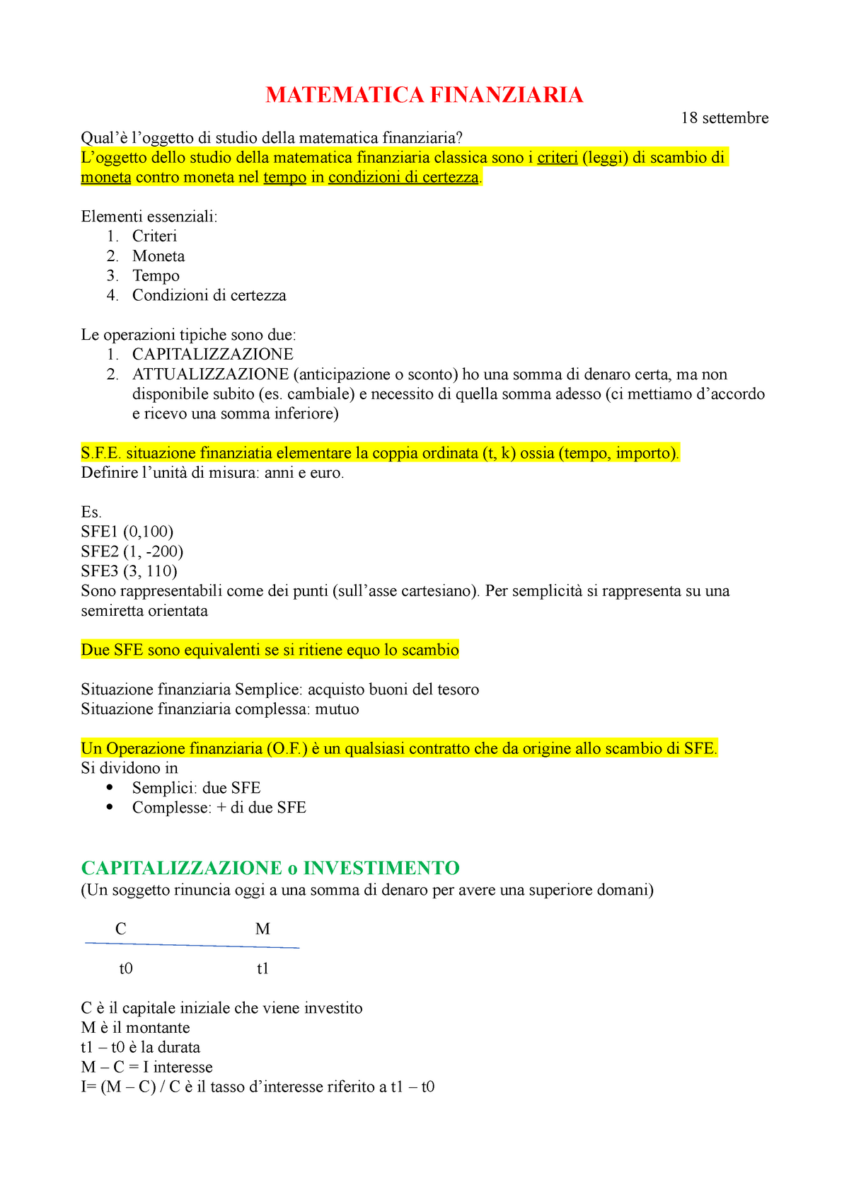 Esercizi di matematica finanziaria - GIACOMETTI R., EPIS C.