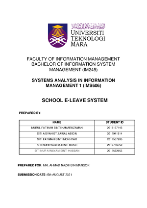 IP Addressing - Systems Analysis for Information Management I - UiTM ...