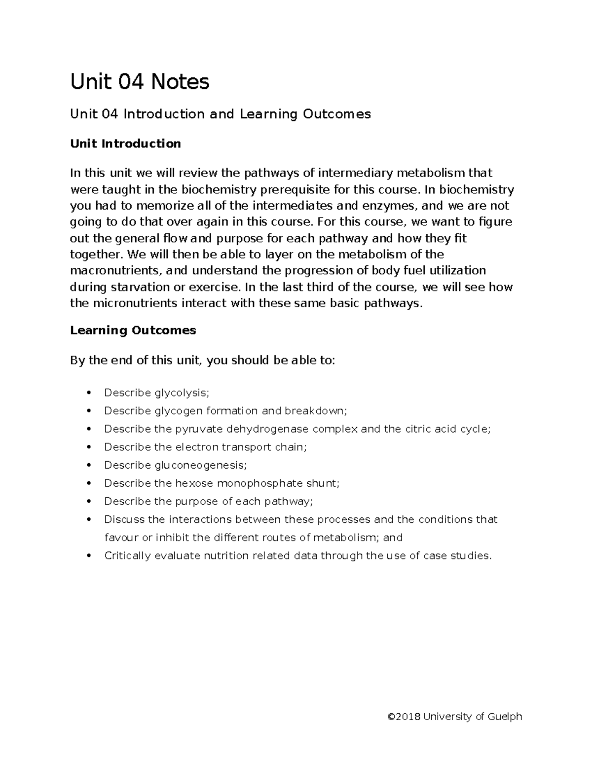 Unit04 Notes - Unit 04 Notes Unit 04 Introduction And Learning Outcomes ...