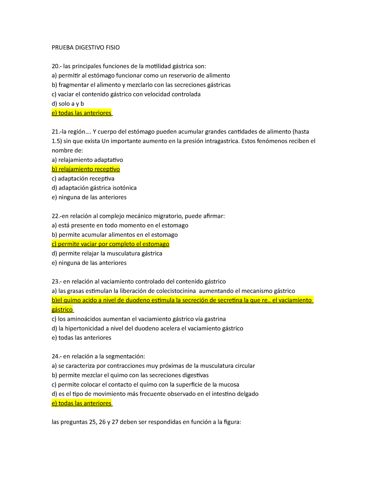 Prueba Sistema Digestivo Fisiologia Prueba Digestivo Fisio 20 Las Principales Funciones De 7776