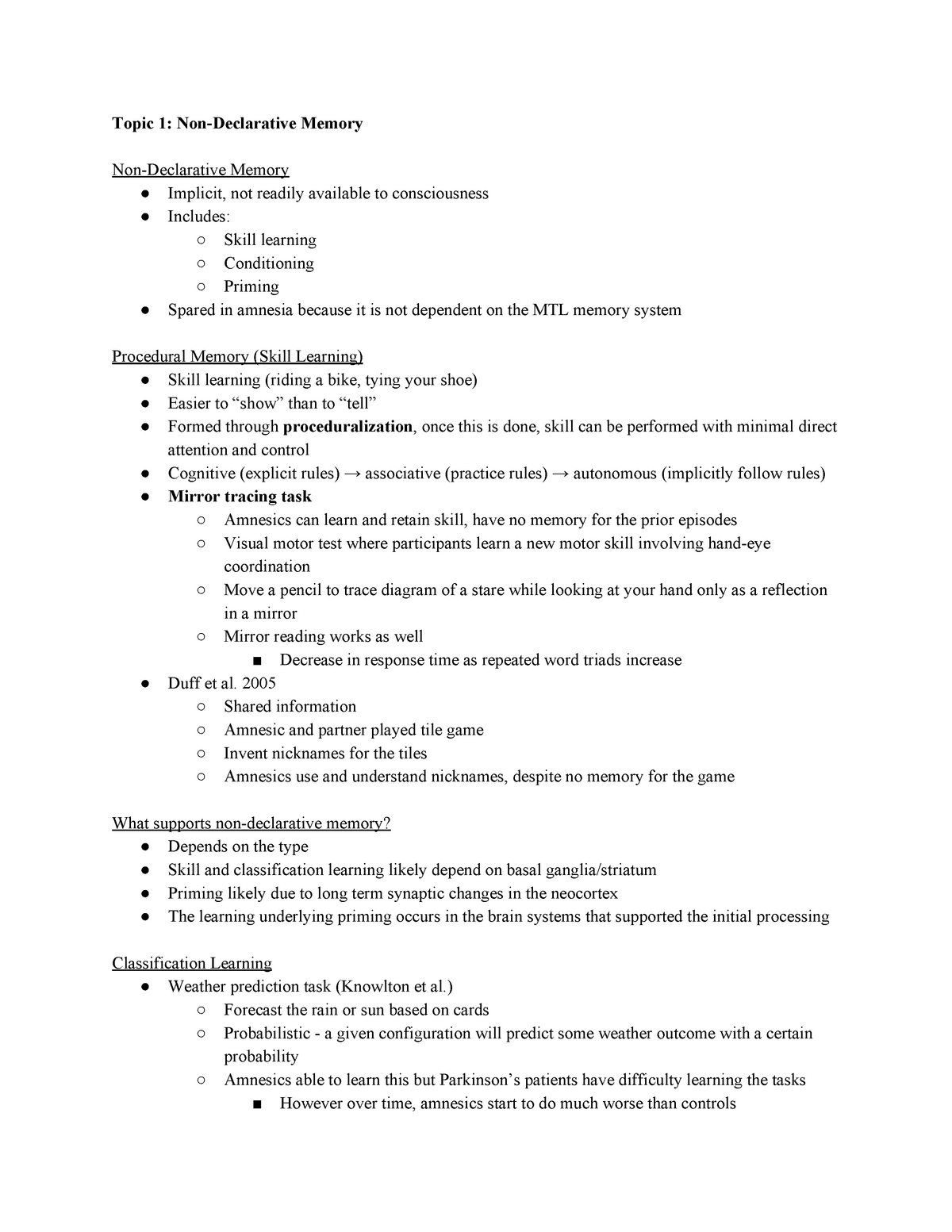 clps-0400-lecture-notes-topic-1-non-declarative-memory-non