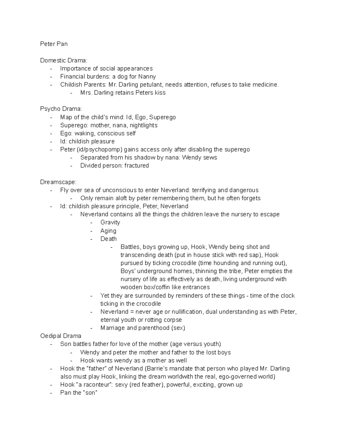 Peter Pan Analysis , Peter Pan Chapter 2: The Shadow Summary & Analysis ...