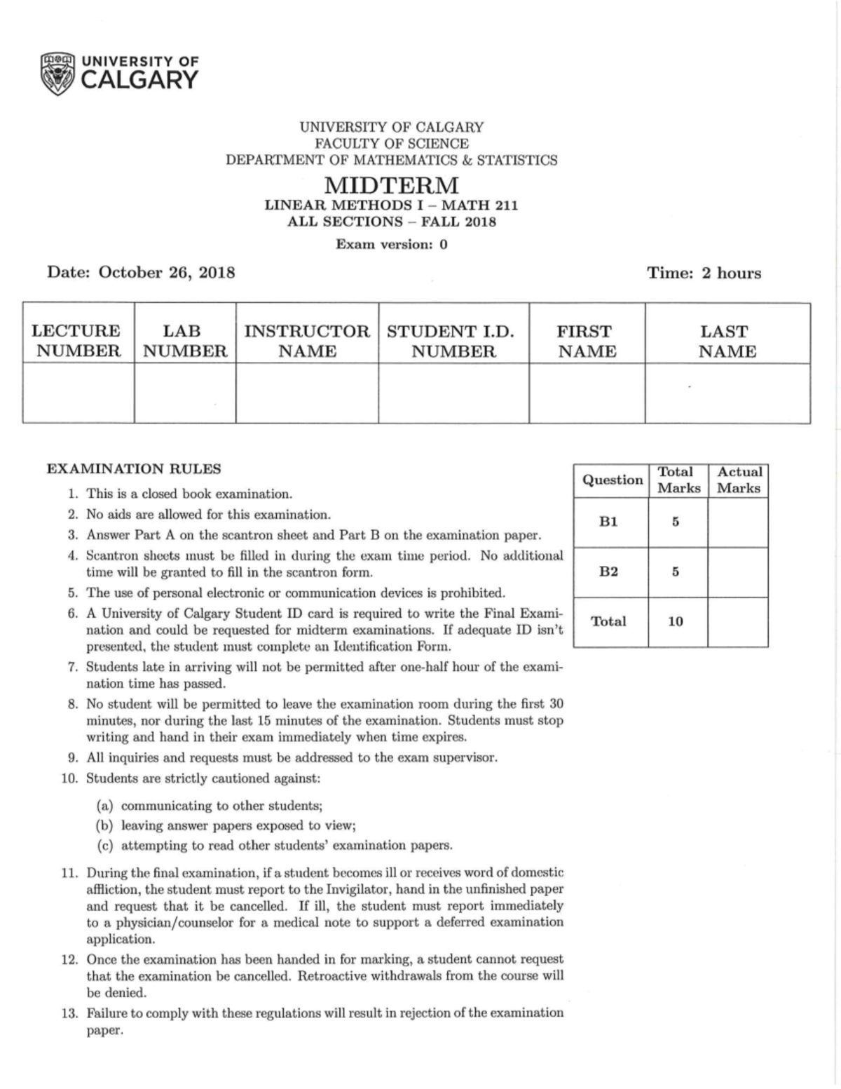 MATH211 Fall2018 Midterm Solutions[ 69] copy - MATH 211 - Text - Studocu