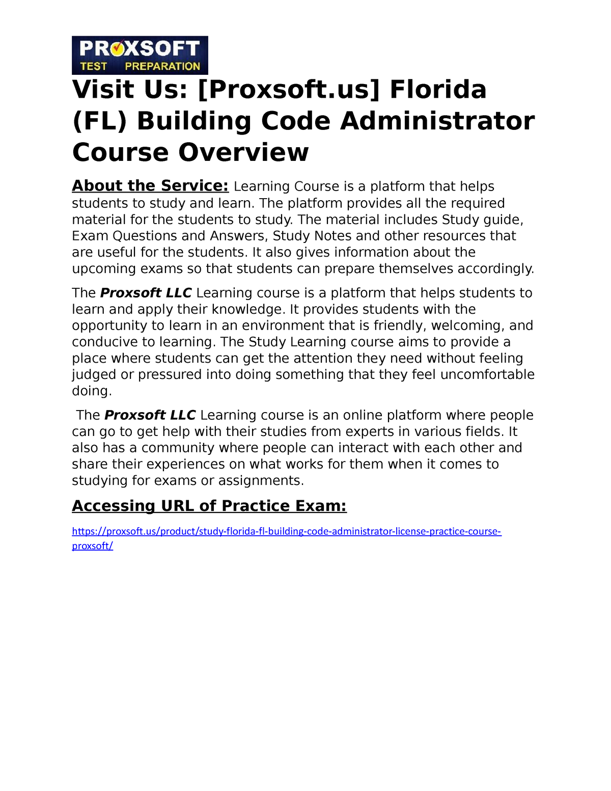 Florida (FL) Building Code Administrator Practice Course - Visit Us ...