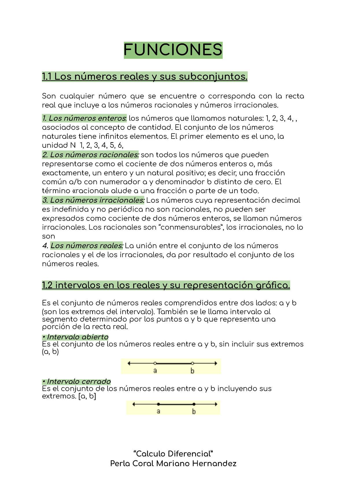 Funciones Unidad 1 - FUNCIONES 1 Los Números Reales Y Sus Subconjuntos ...