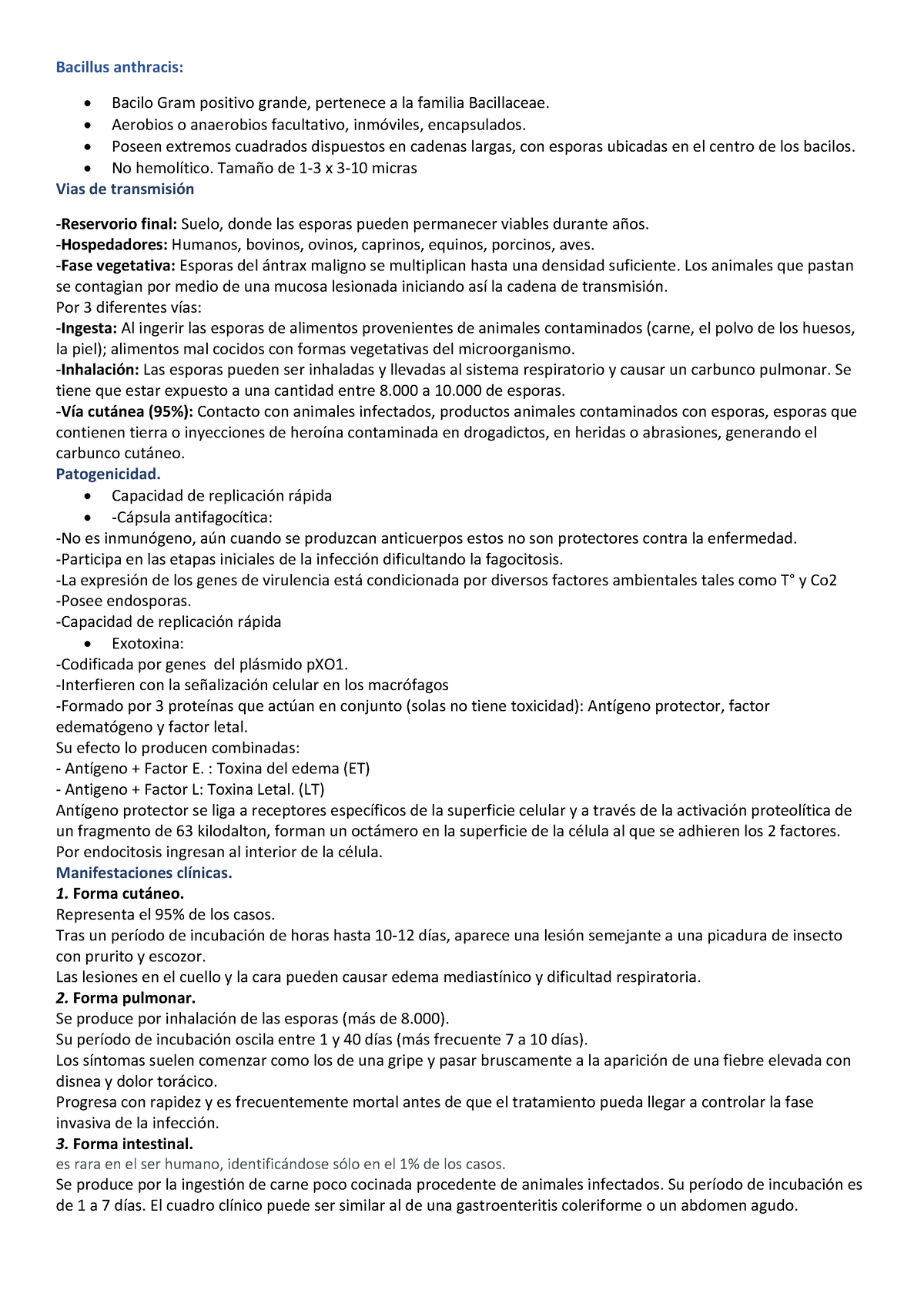 Bacillus anthracis - es de microbioloi exposi - Microbiologia Médica ...