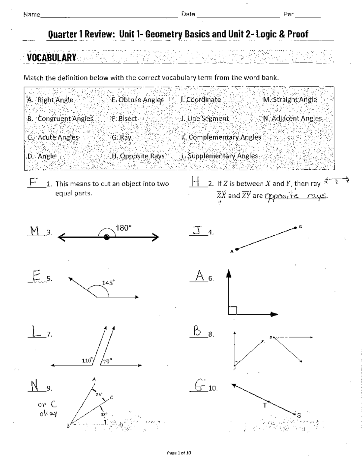 Answer Key to Quarter 1 Cumulative Review - ART 114 - Studocu