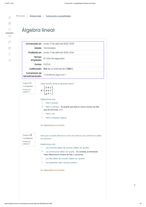 Autocalificable Semana 1 - Mis Cursos Álgebra Lineal Puntos Extra 1 ...