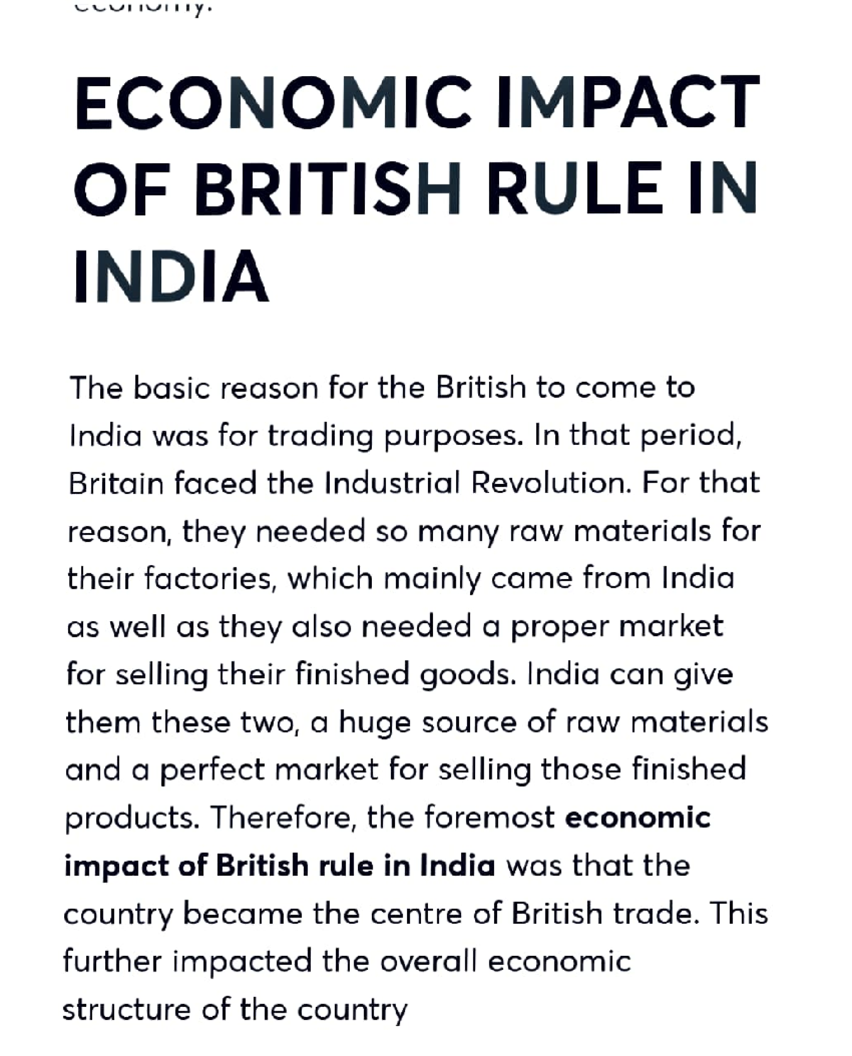 Adobe Scan 10-Feb-2024-1 - ECONOMIC IMPACT OF BRITISH RULE IN INDIA The ...