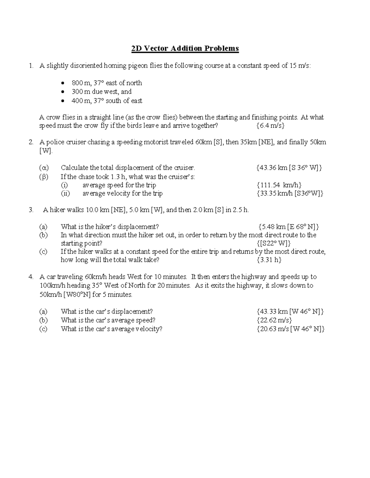 2D Vector Addition Problems - At what speed must the crow fly if the ...