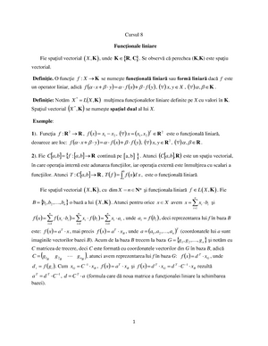 emulsion Growl Mystery Algebra-cursul-8 - cursuri algreba, prof. Mircea Iulian - Cursul 8 Func ţ  ionale liniare Fie spaţiul - Studocu