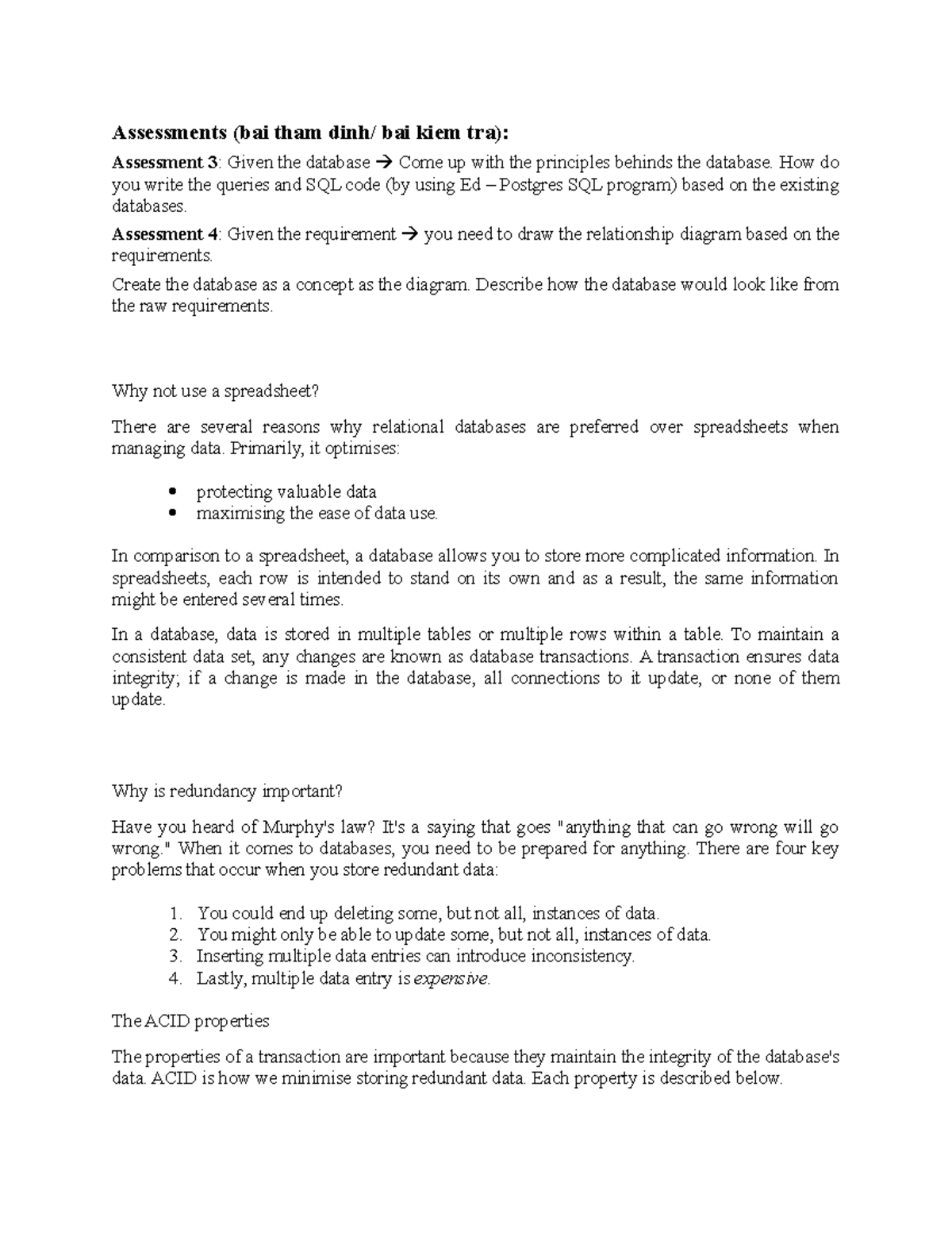 Lecture 1 Note of Database Principles - this is the first lecture of ...