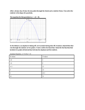 Design a Roller Coaster Portfolio Algebra 2 A Unit 3 Lesson 7 - Design ...