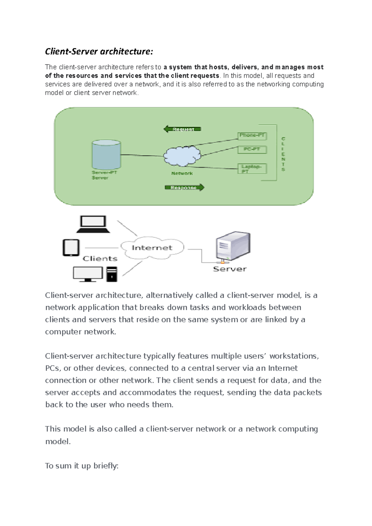 API Testing-Course Meterial - Client-Server architecture: The client ...