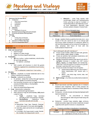 MEDT 21 - MEDTECH - MODULE 1: INTRODUCTION TO IMMUNITY AND THE IMMUNE ...