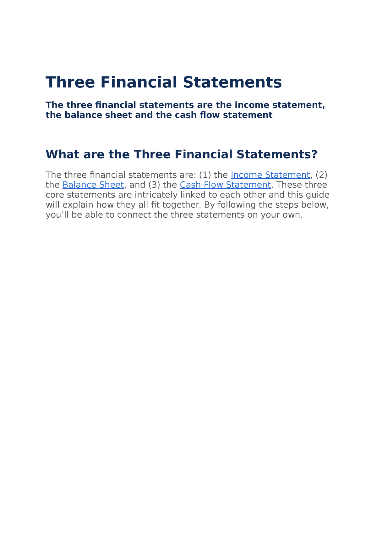 three-financial-statements-these-three-core-statements-are