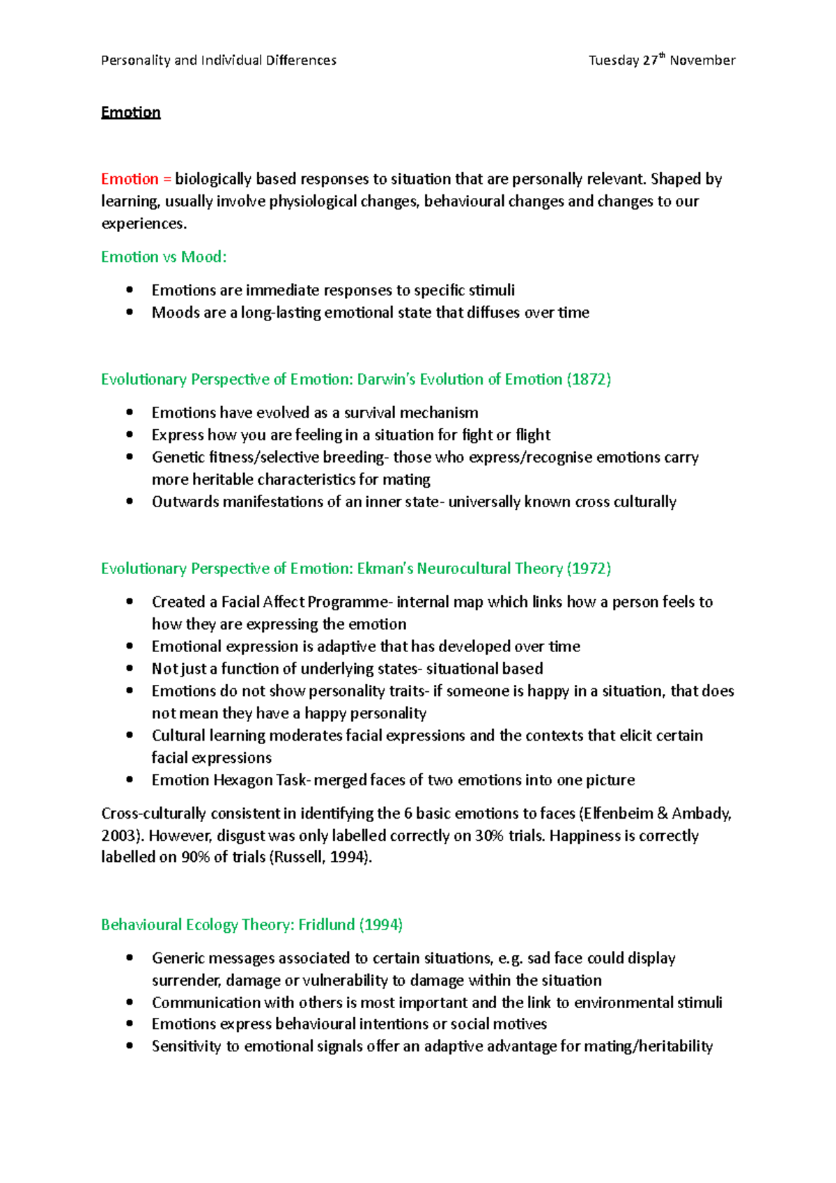 personality-and-individual-differences-lecture-9-emotion-emotion