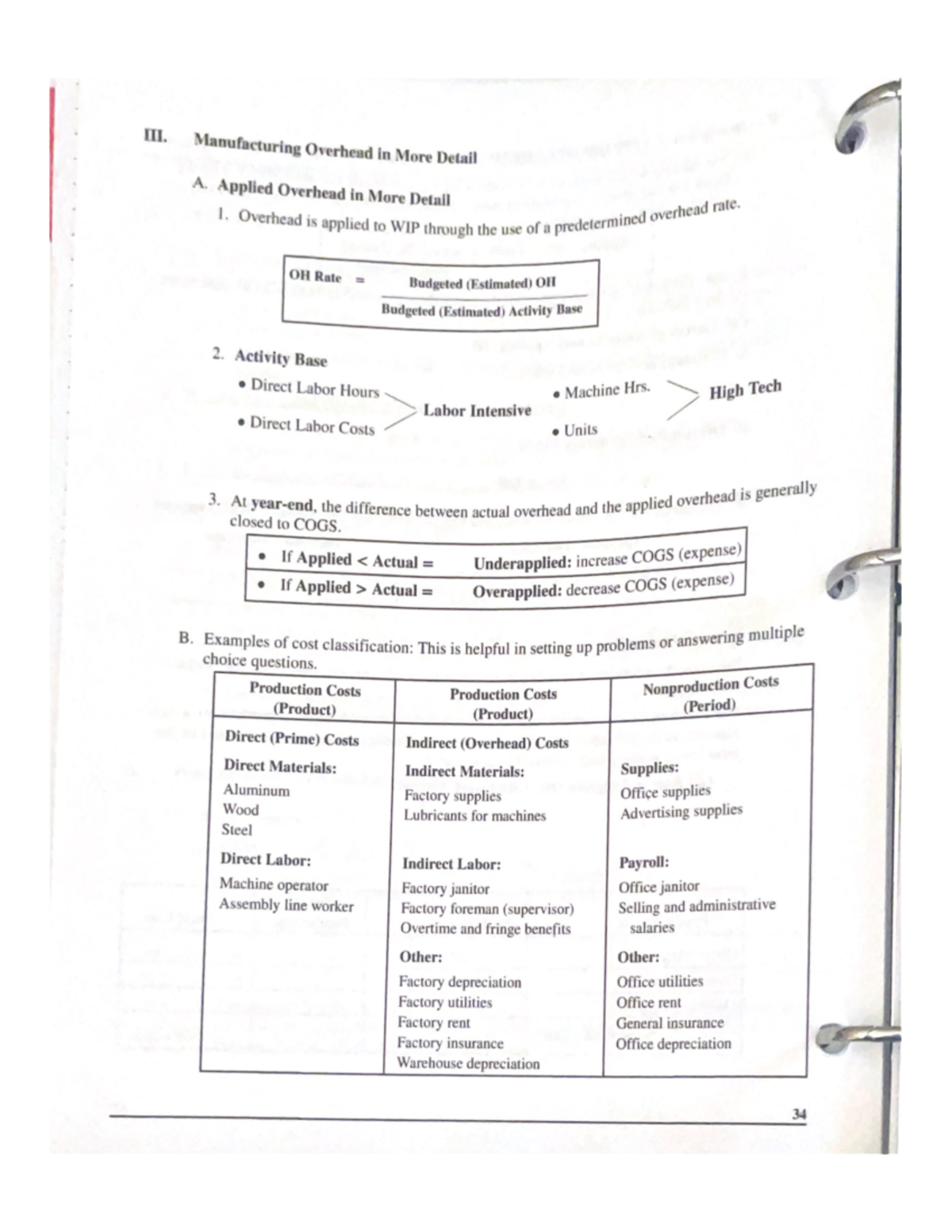 Manufacturing Overhead in More Detail - Studocu