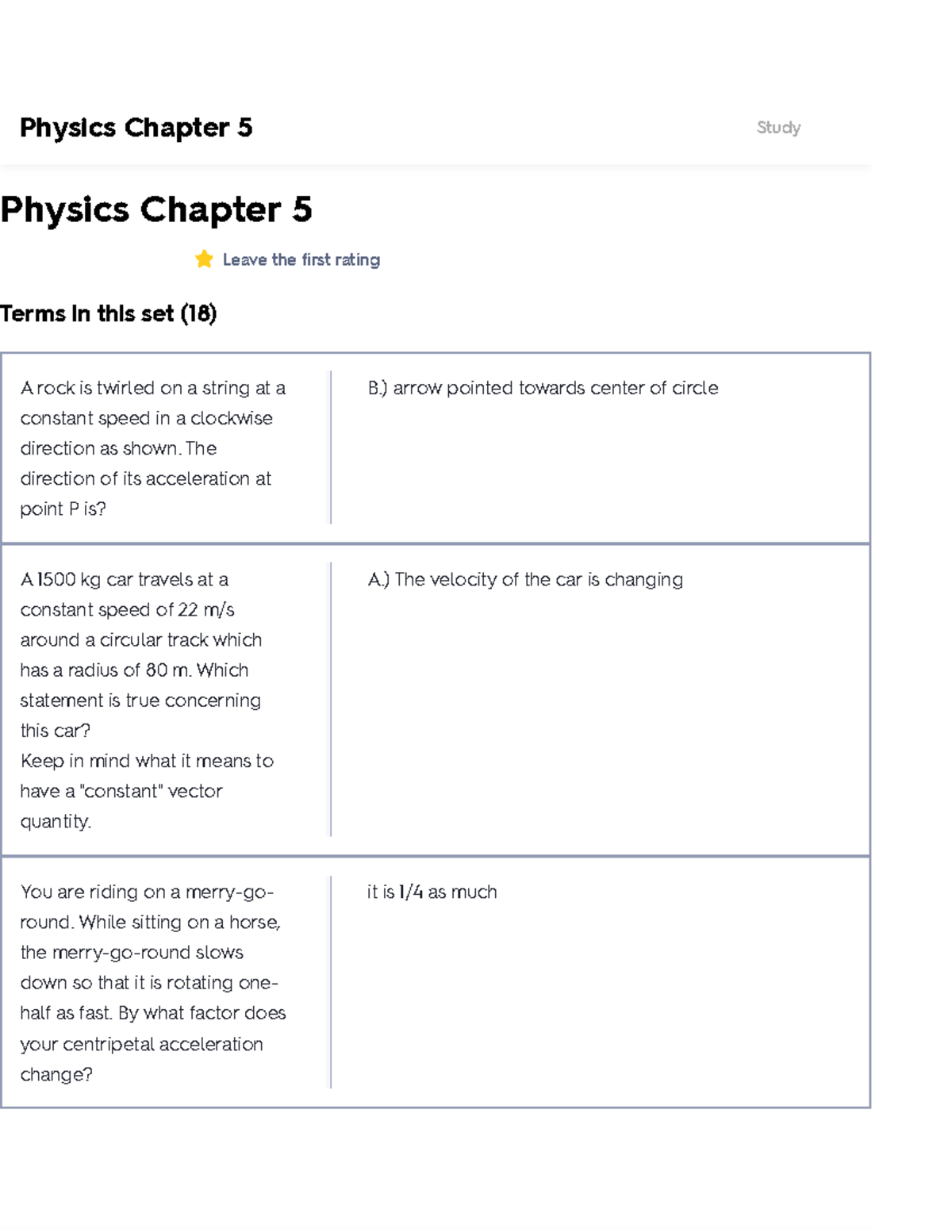 Physics Chapter 5 Flashcards - Physics Chapter 5 Leave The First Rating ...