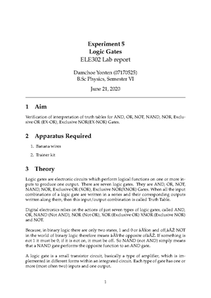Multiplexer Notes - Digital Electronics Experiment Multiplexer ELE302 ...