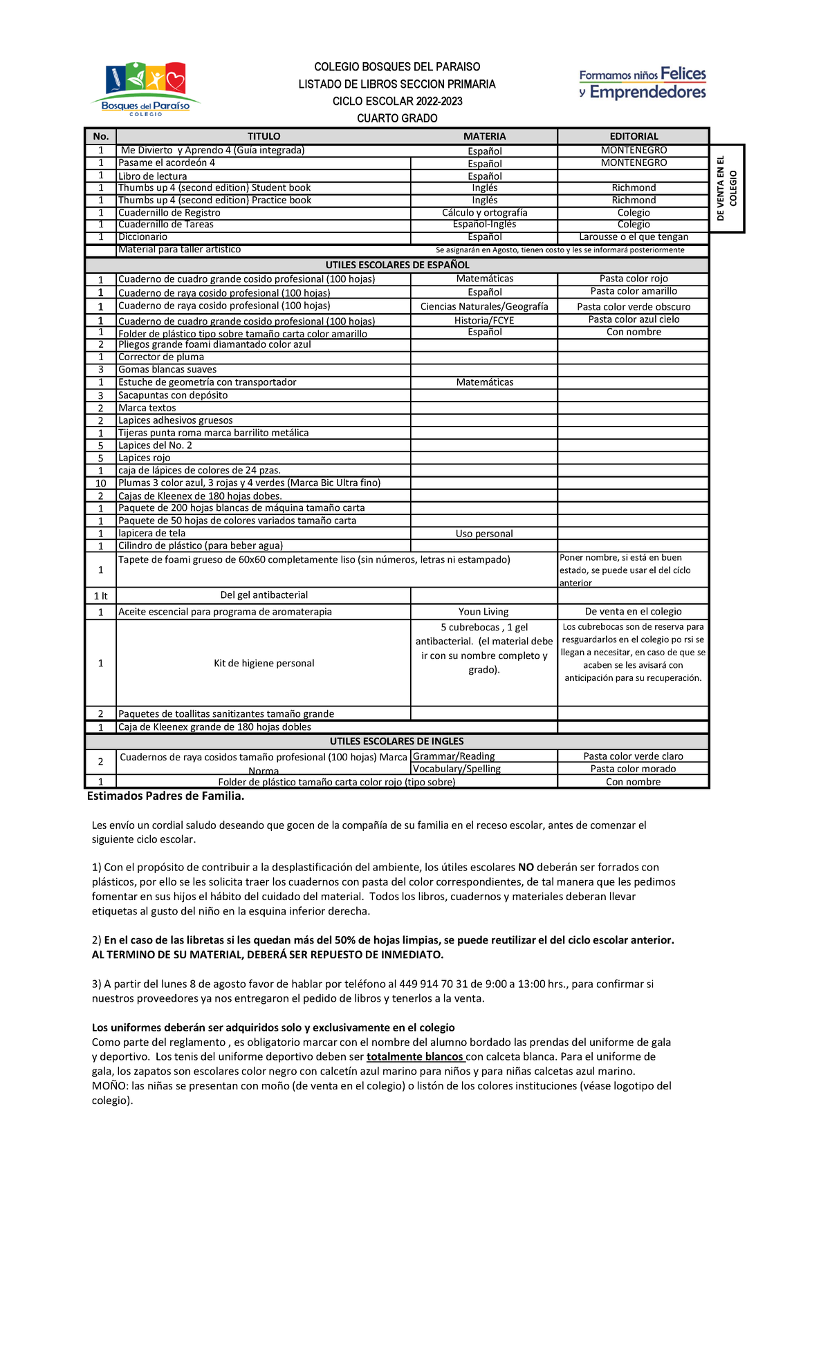 listas-de-utilies-ciclo-2022-2023-cuarto-no-titulo-materia-editorial