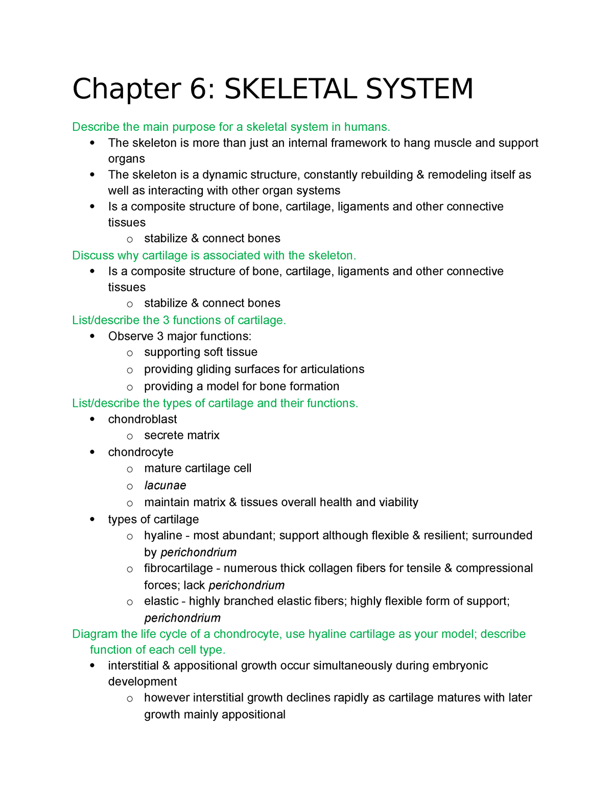 chapter 6 skeletal system case study answer key